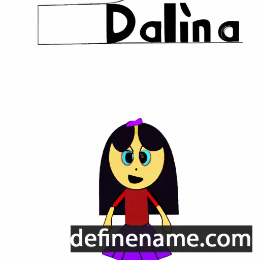 cartoon of the name Dalina