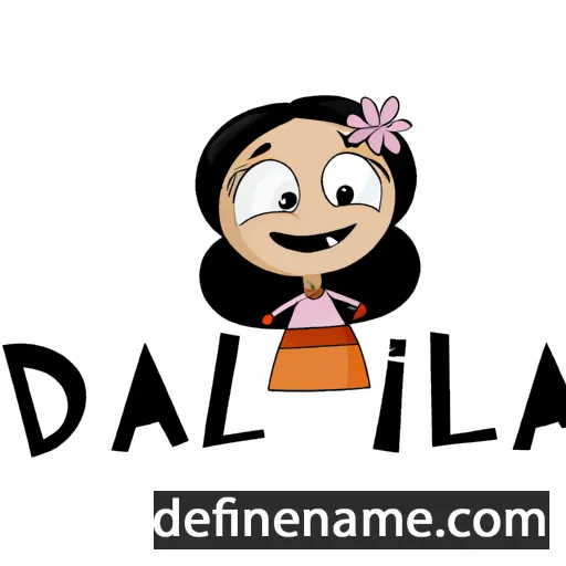 cartoon of the name Dalinda