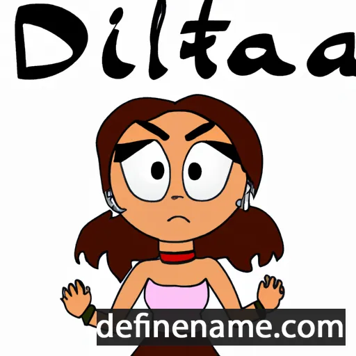 cartoon of the name Dalita