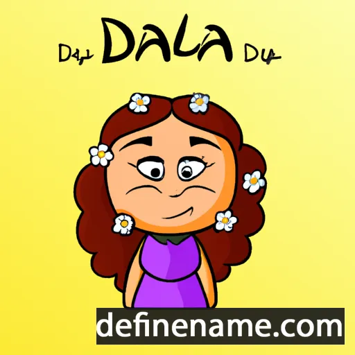 cartoon of the name Daliya