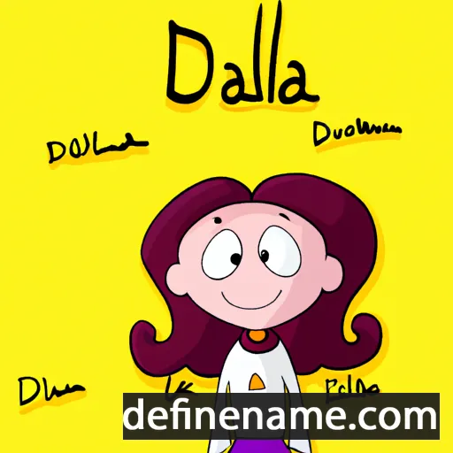 cartoon of the name Dallia