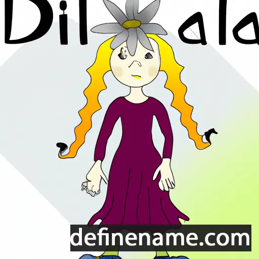 Dallilja cartoon