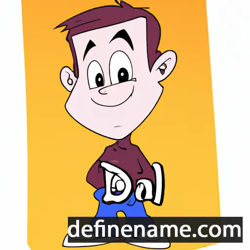 cartoon of the name Dallin