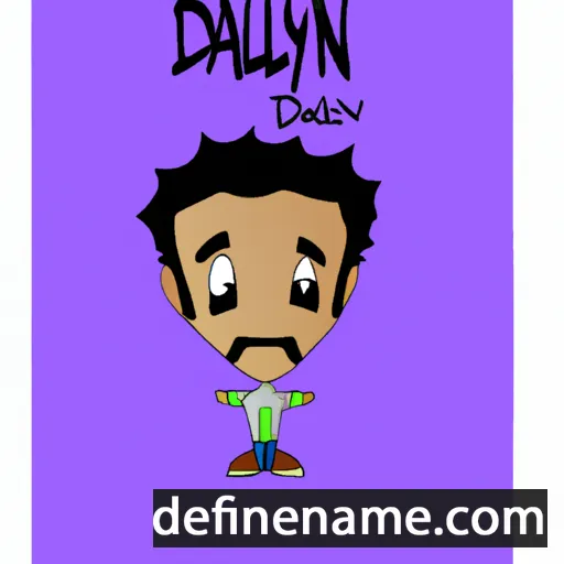 cartoon of the name Dallyn