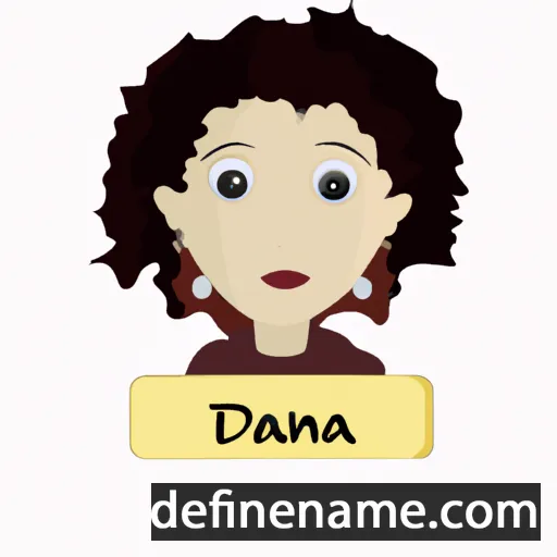 cartoon of the name D'anna