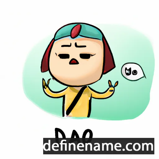 cartoon of the name Đào