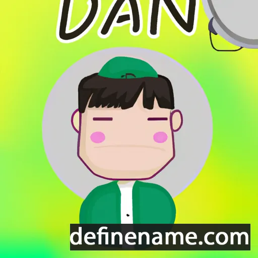 cartoon of the name Đan