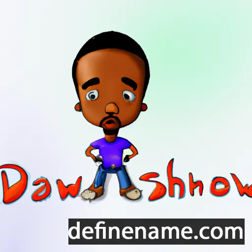 cartoon of the name Da'shawnto