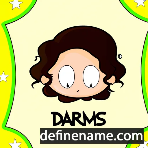 cartoon of the name Dámaris