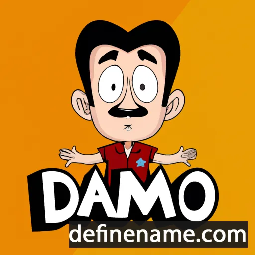 cartoon of the name Dámaso