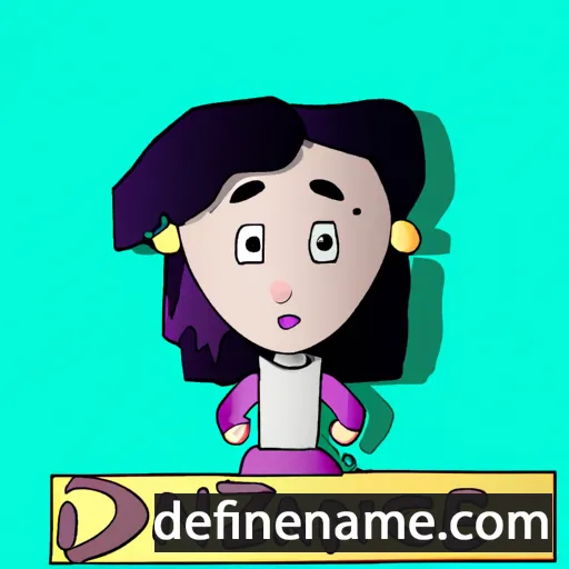 cartoon of the name Dániza