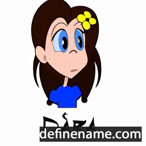 cartoon of the name Dára