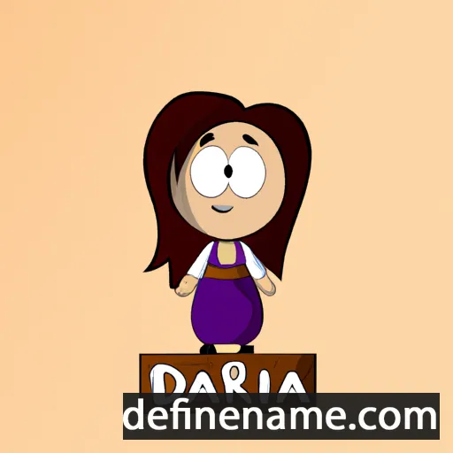 cartoon of the name Dárjá