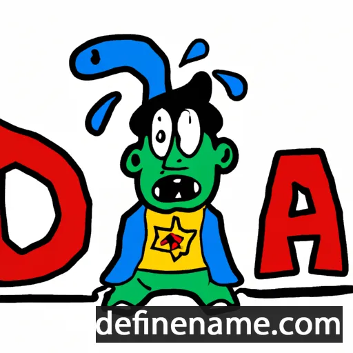 cartoon of the name Däʹrjj