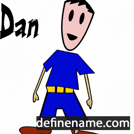 cartoon of the name Dân