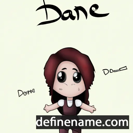 cartoon of the name Dânae