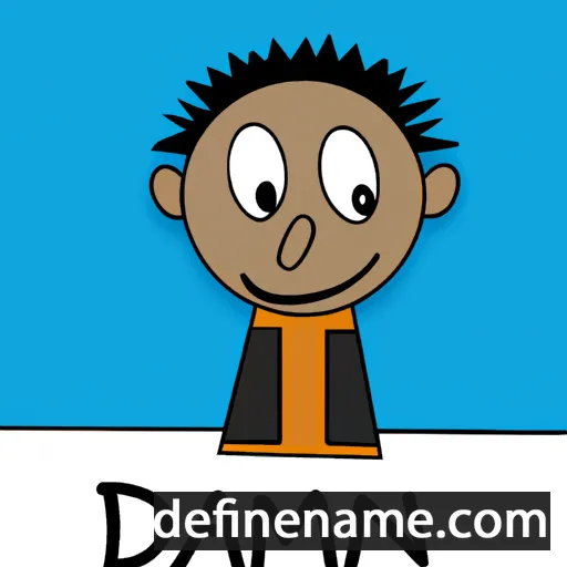 cartoon of the name Damain