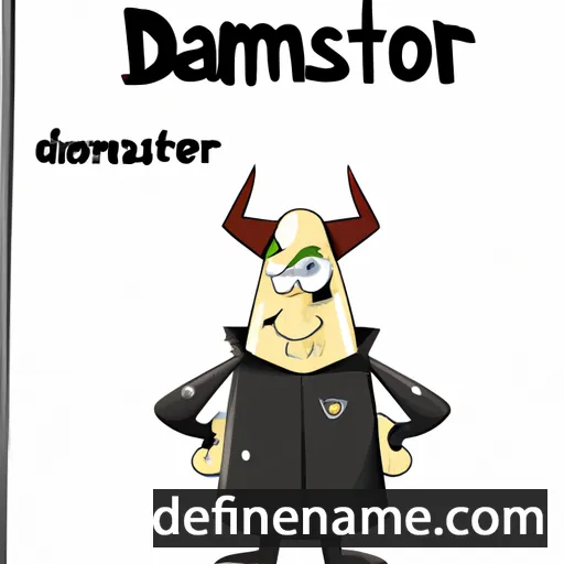 cartoon of the name Damastor