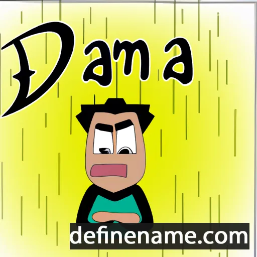 cartoon of the name Damaz