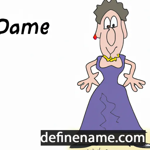 cartoon of the name Dame