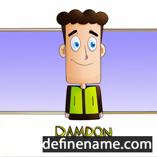 cartoon of the name Dameron