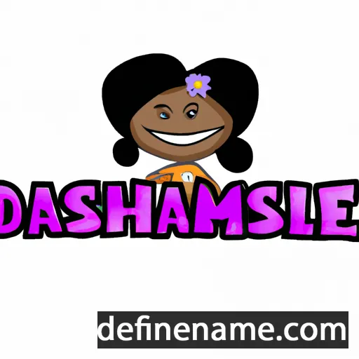 cartoon of the name Dameshia