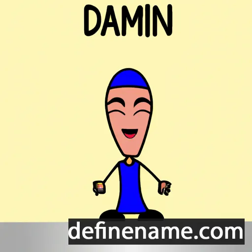 cartoon of the name Dami'in