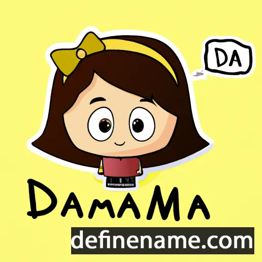 cartoon of the name Damia