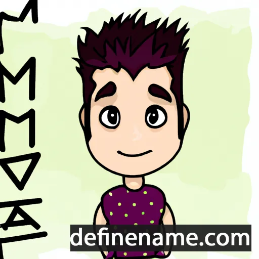 cartoon of the name Damiann