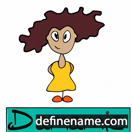 cartoon of the name Damianne