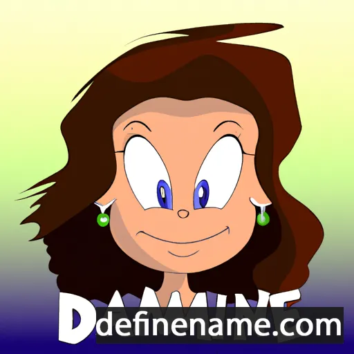 cartoon of the name Damienne