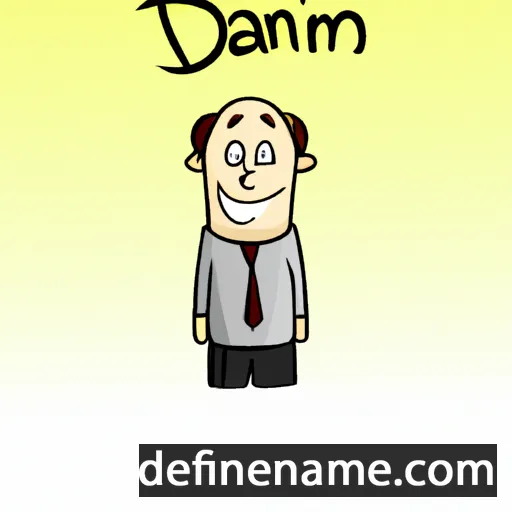 cartoon of the name Damin