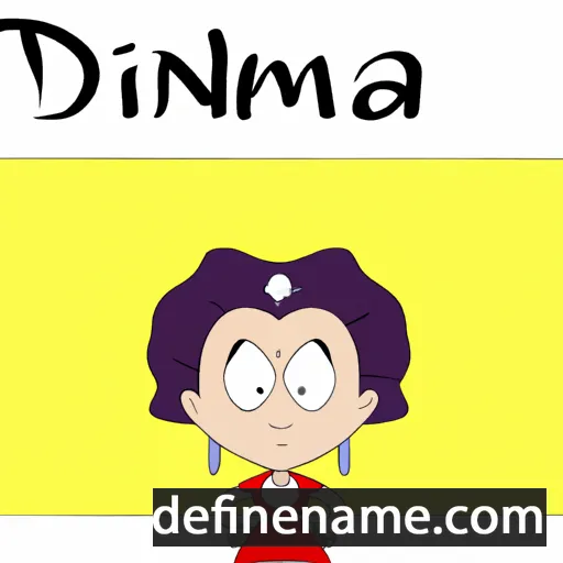 cartoon of the name Damina