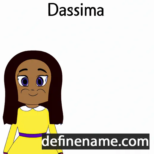 cartoon of the name Damisia