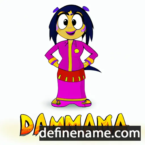 cartoon of the name Damodika