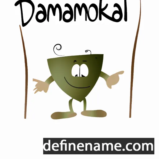 cartoon of the name Damoklea