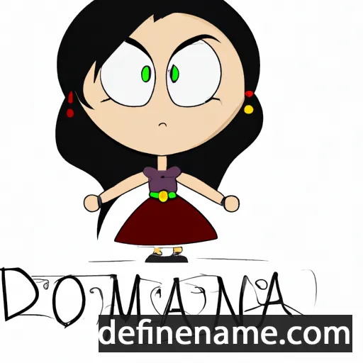 cartoon of the name Damona