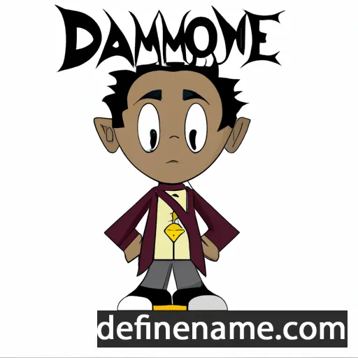 cartoon of the name Damone