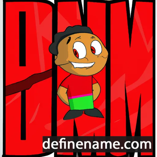 cartoon of the name Damoni