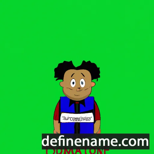 cartoon of the name Damontae