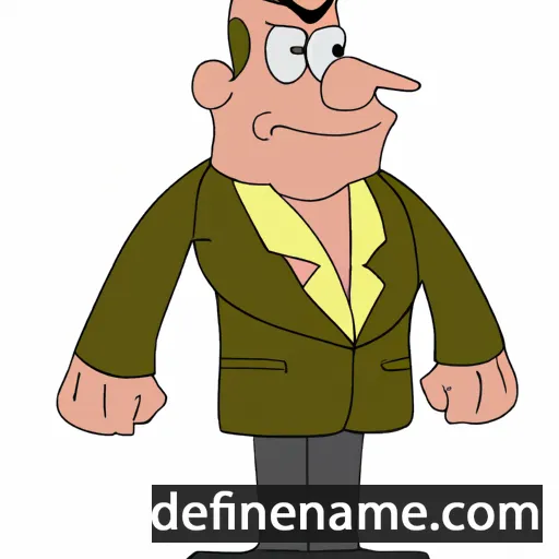 cartoon of the name Damron