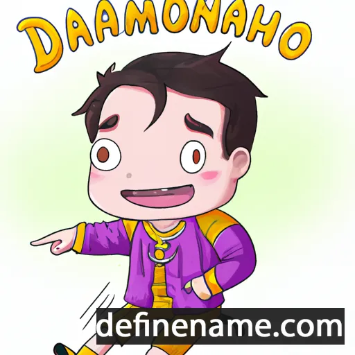 cartoon of the name Damrongchai