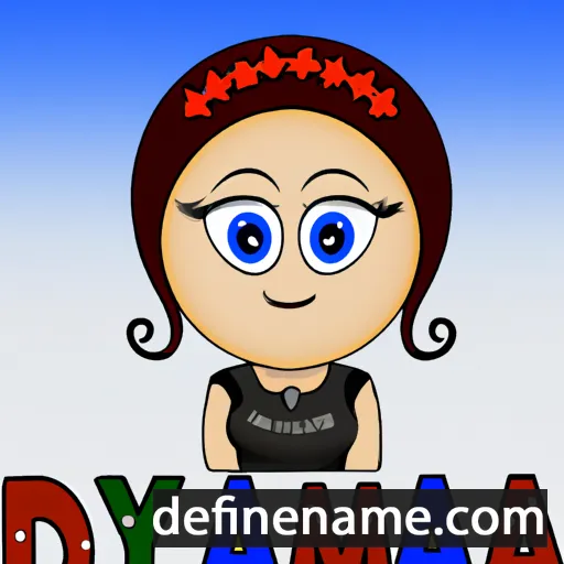 cartoon of the name Damyana