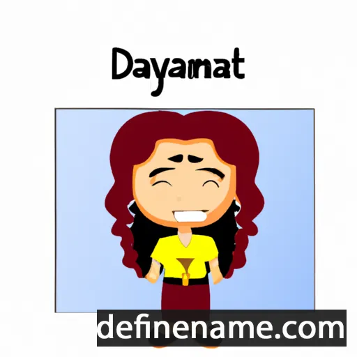 cartoon of the name Damyanti