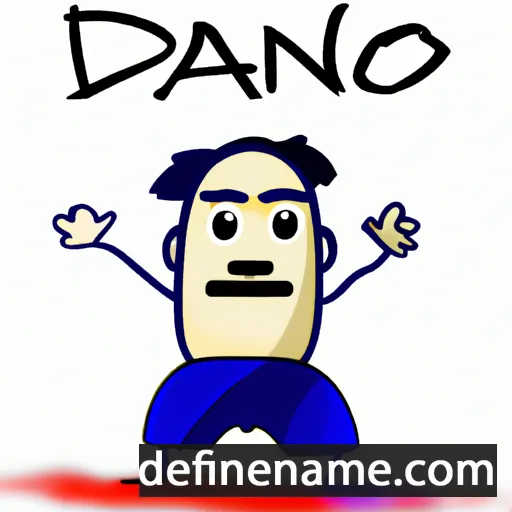 cartoon of the name Dan-o