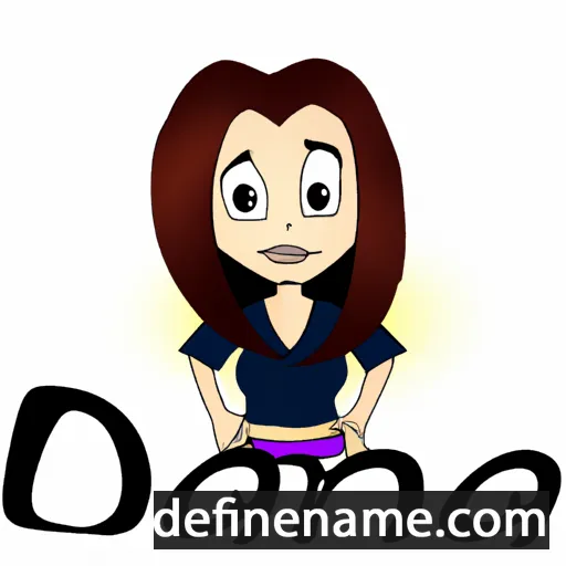 cartoon of the name Dana