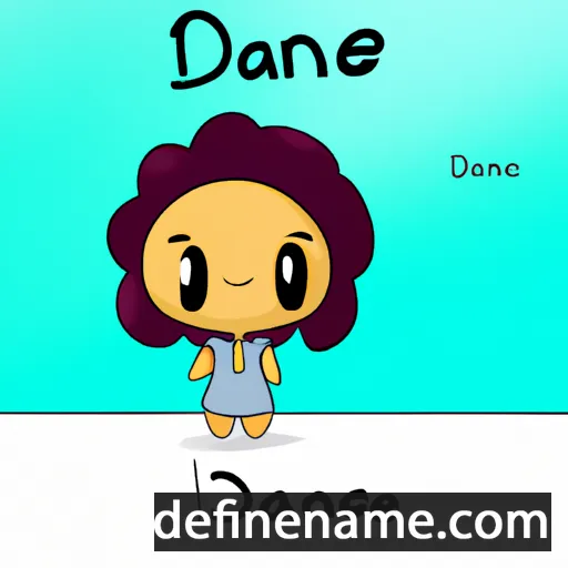 cartoon of the name Danaée