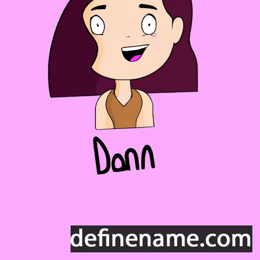 cartoon of the name Danah