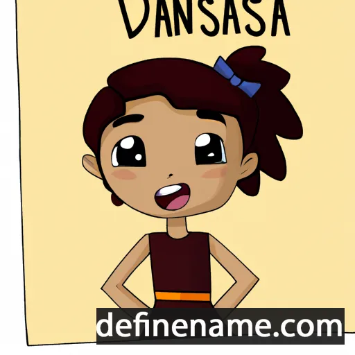 cartoon of the name Danasia