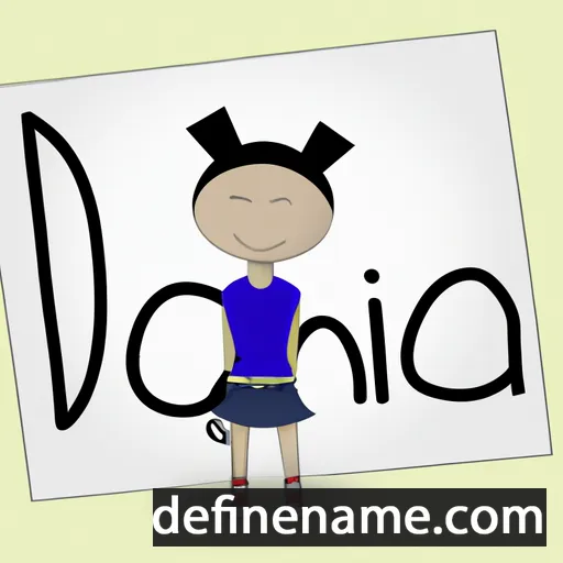 cartoon of the name Danča